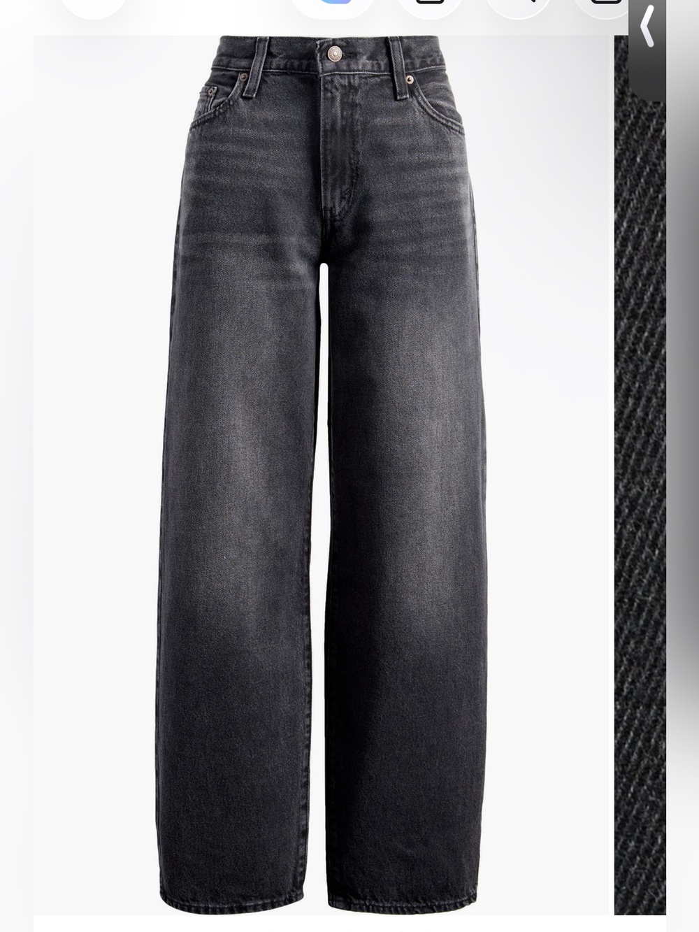 LEVI’S BAGGY DAD STRAIGHT LEG JEANS - Picture 4 of 6
